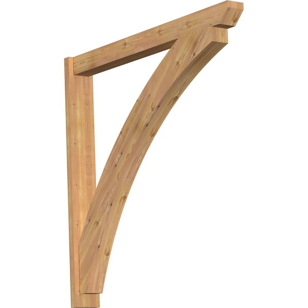 Ekena Millwork Thorton Slat Smooth Outlooker, Western Red Cedar, 5 1/2"W x 48"D x 48"H OUT06X48X48THR06SWR - main